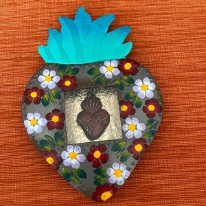 Authentic Mexican Milagros Sacred Heart Window Display Wall decor Made in Mexico